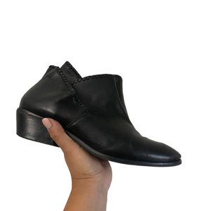 Jack Rogers Womens Sadie Black Ankle Leather Booties Boots Size 9M